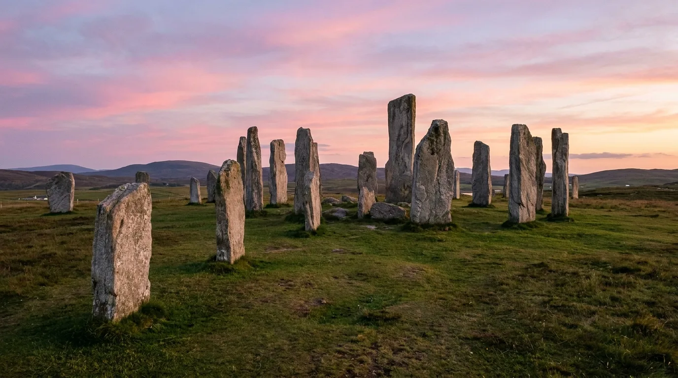 The Callanish standing stones on the Isle of Lewis